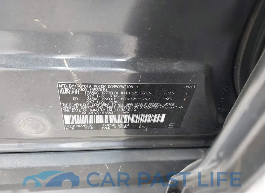 JTMEB3FV8PD155841# 9