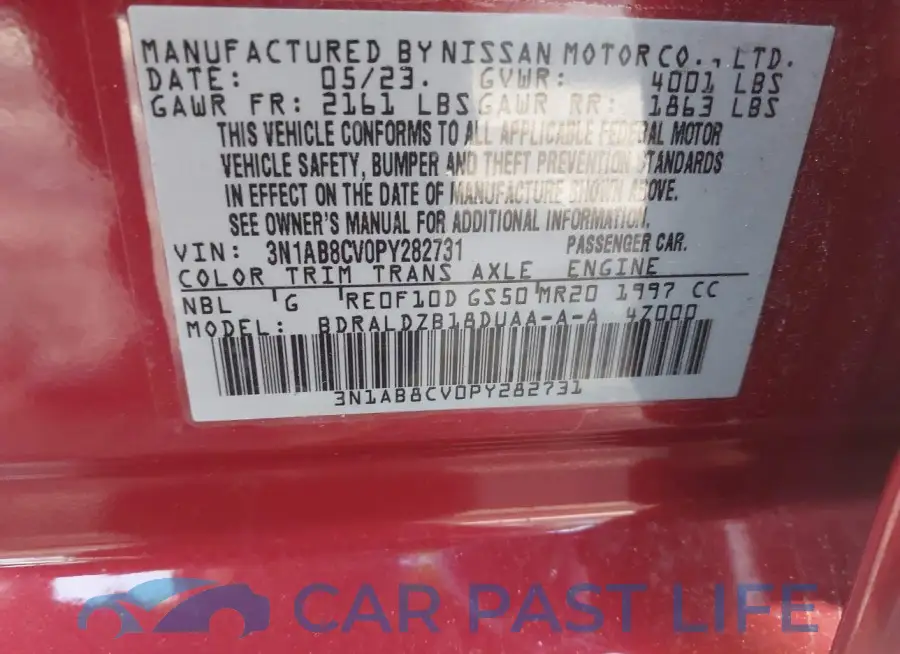 3N1AB8CV0PY282731# 9