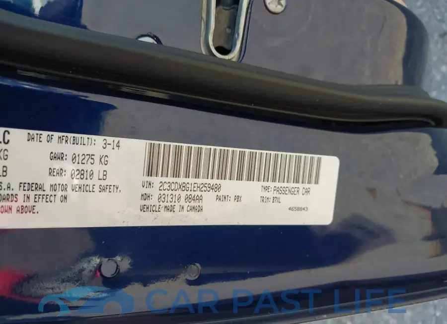 2C3CDXBG1EH259480# 9