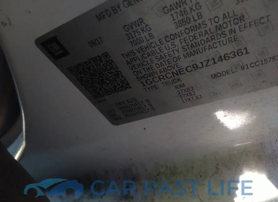 1GCRCNEC9JZ146361# 9