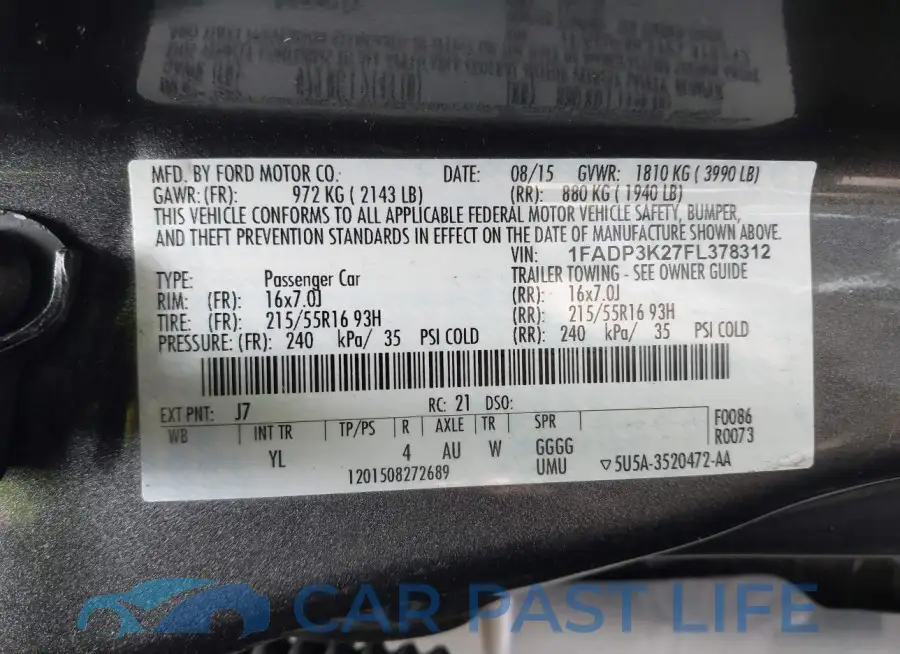 1FADP3K27FL378312# 9
