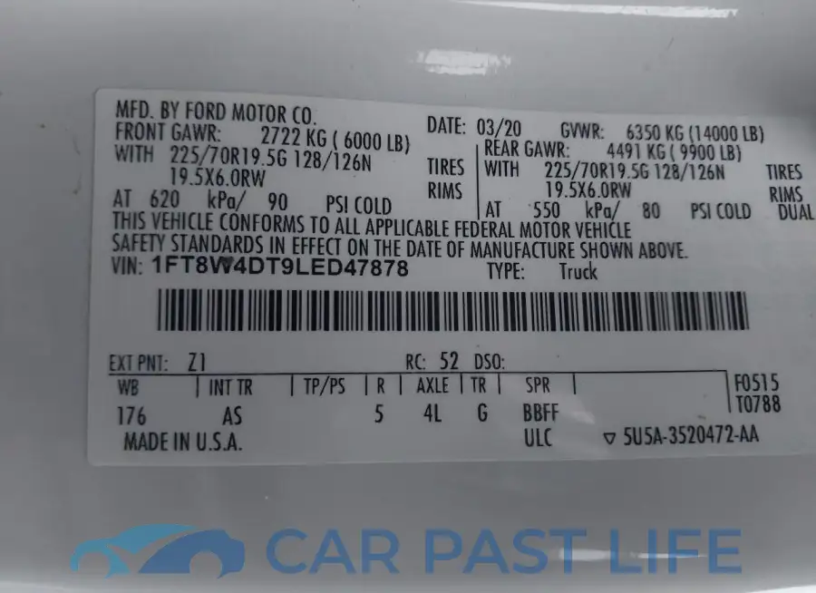 1FT8W4DT9LED47878# 9
