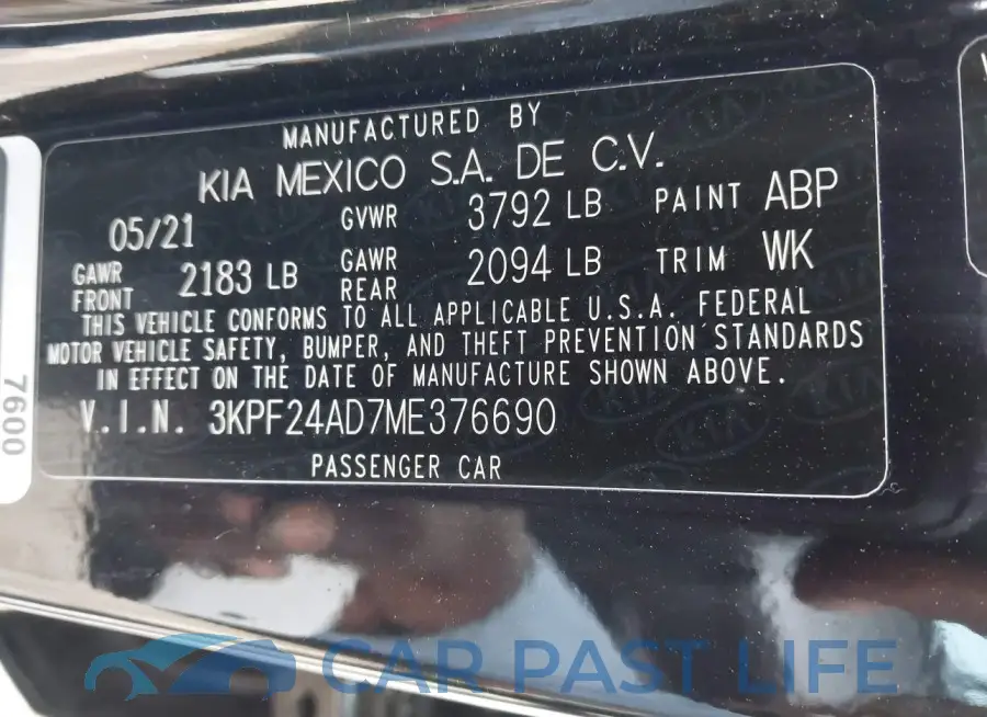 3KPF24AD7ME376690# 9