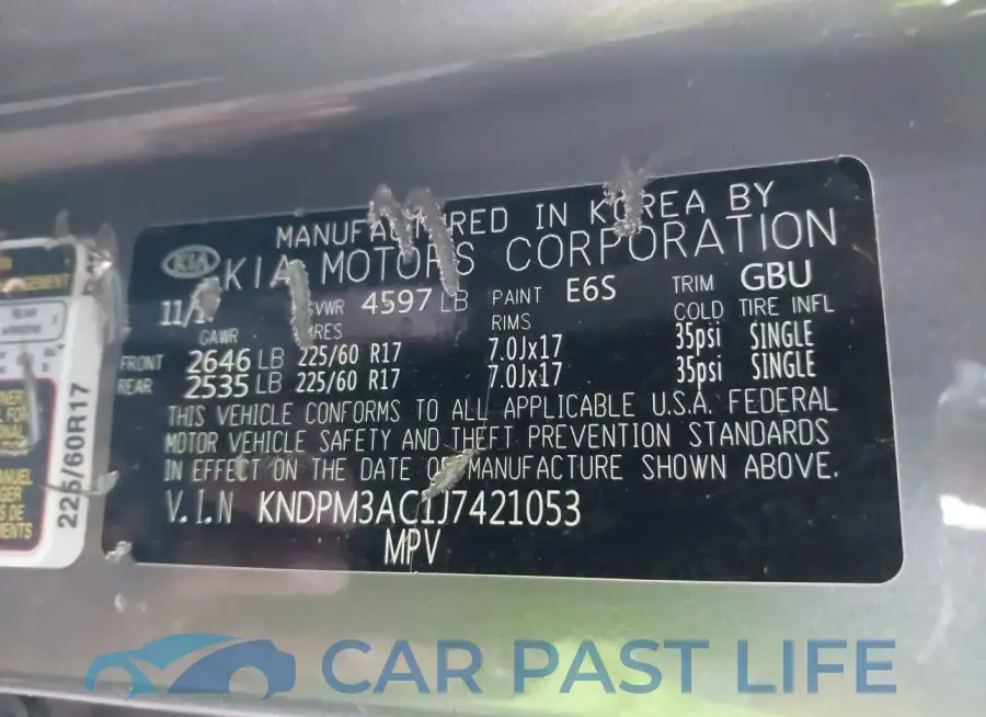 KNDPM3AC1J7421053# 9