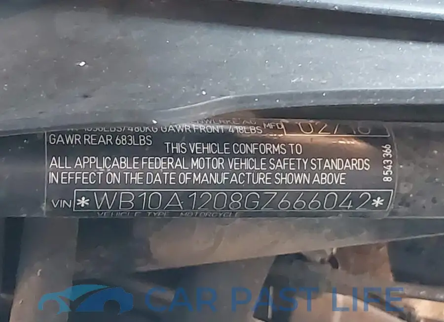 WB10A1208GZ666042# 10