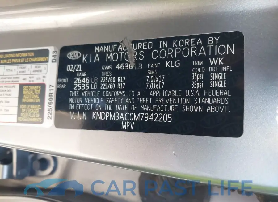 KNDPM3AC0M7942205# 9