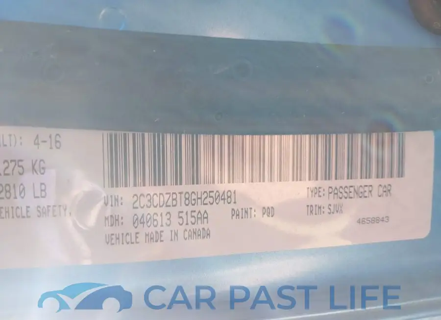 2C3CDZBT8GH250481# 9