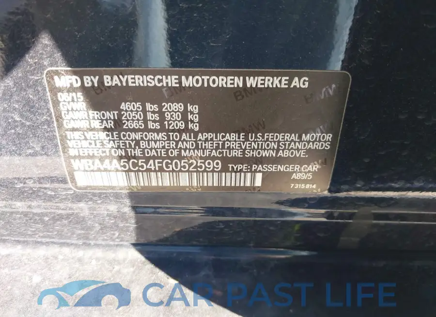 WBA4A5C54FG052599# 9