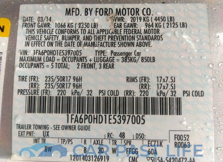 1FA6P0HD1E5397005# 9