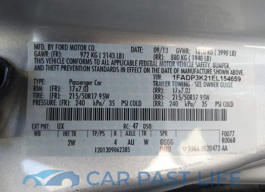 1FADP3K21EL154659# 9