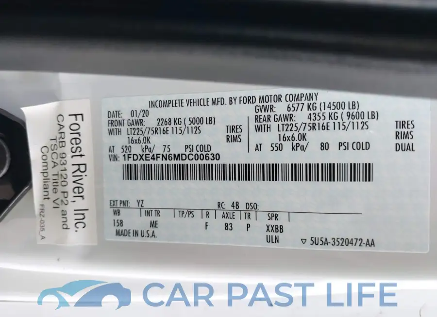 1FDXE4FN6MDC00630# 9