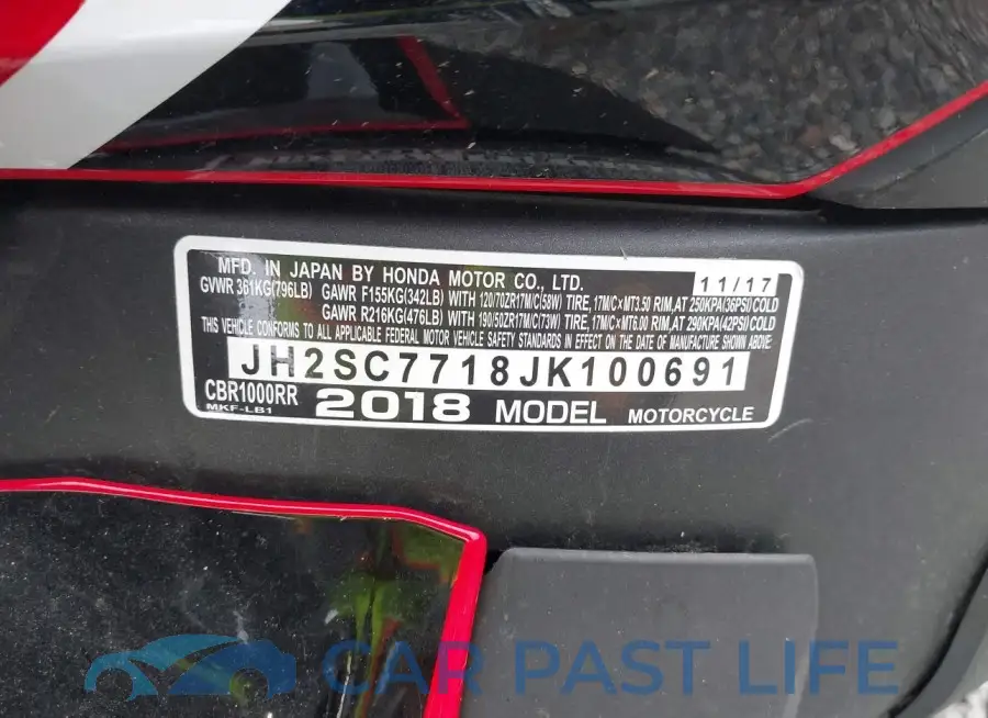 JH2SC7718JK100691# 10