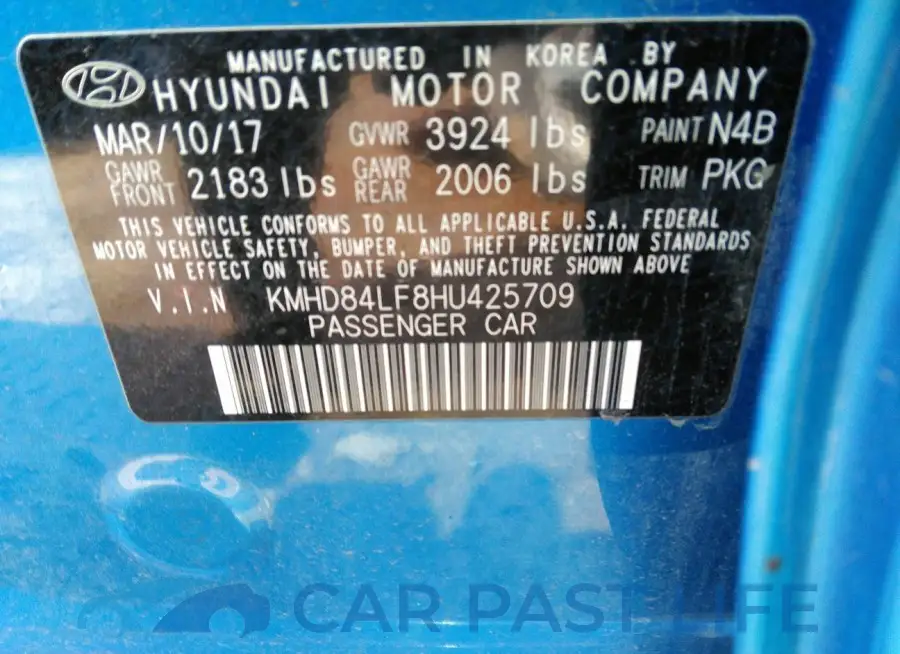 KMHD84LF8HU425709# 9