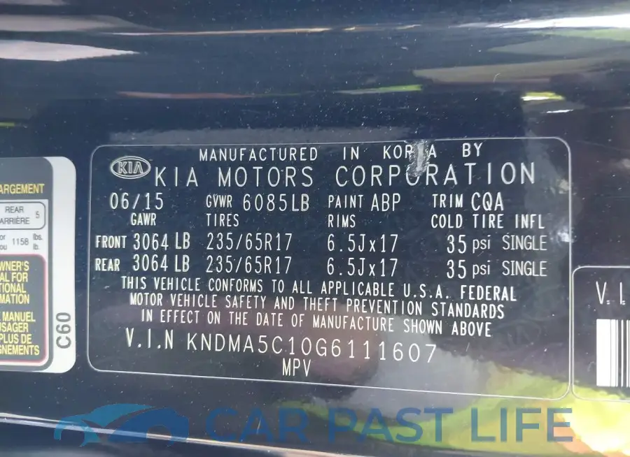 KNDMA5C10G6111607# 9