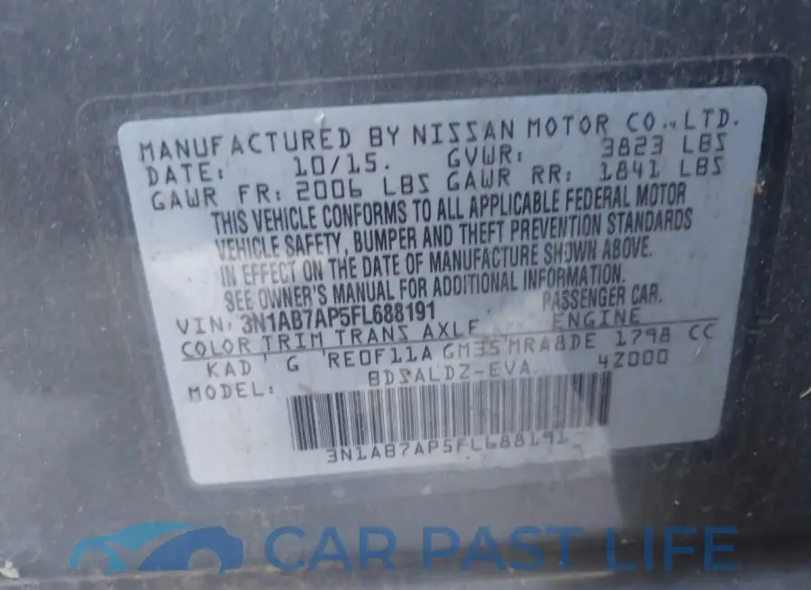 3N1AB7AP5FL688191# 9