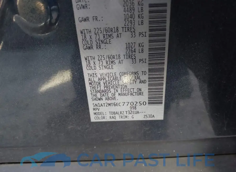 5N1AT2MT6EC770250# 9