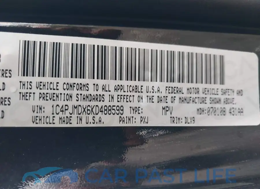 1C4PJMDX6KD488599# 9