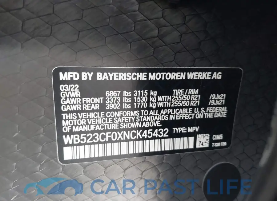 WB523CF0XNCK45432# 9