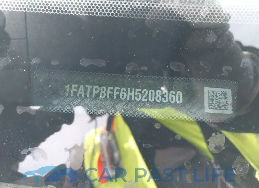 1FATP8FF6H5208360# 9