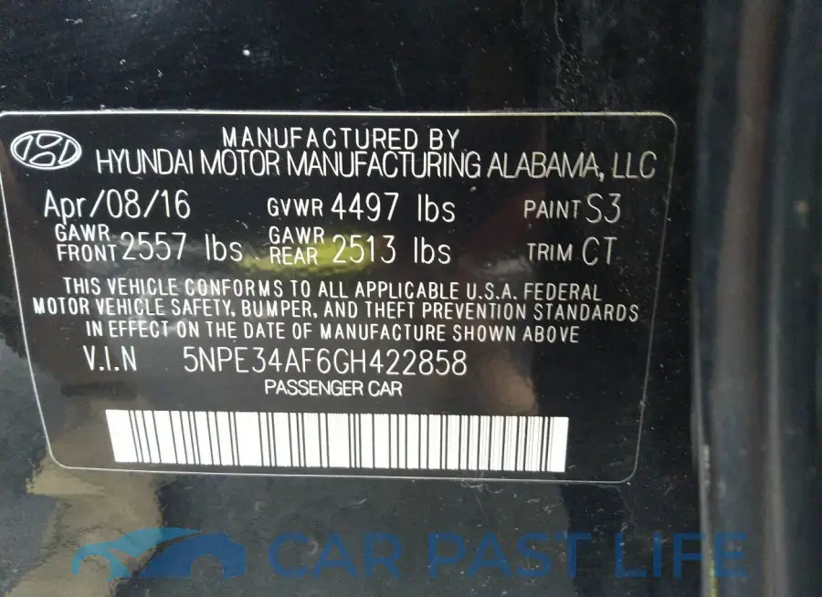 5NPE34AF6GH422858# 9