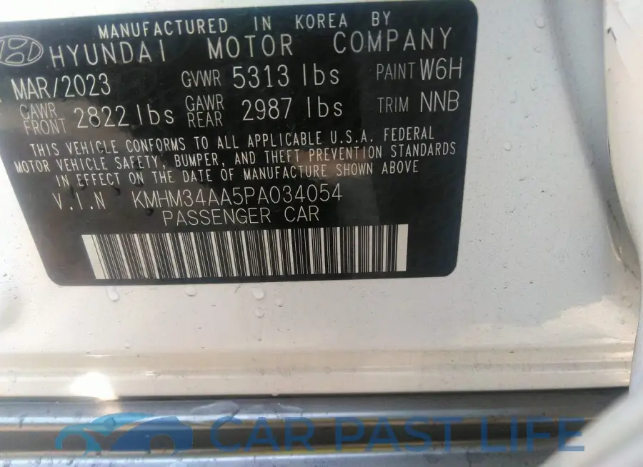KMHM34AA5PA034054# 9