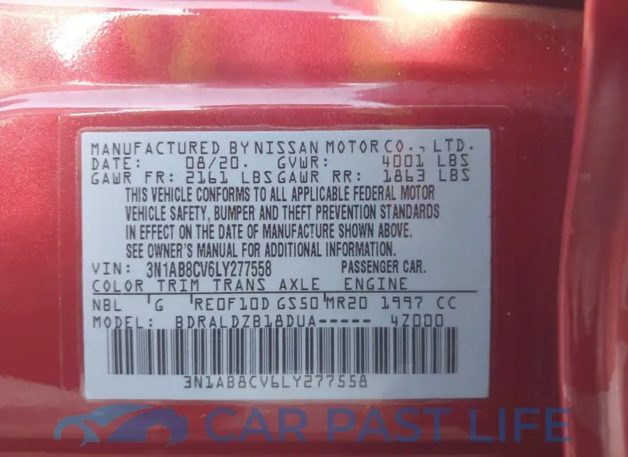 3N1AB8CV6LY277558# 9