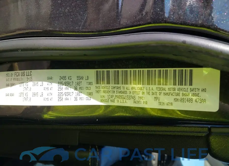 1C4PJMAB9GW153745# 9