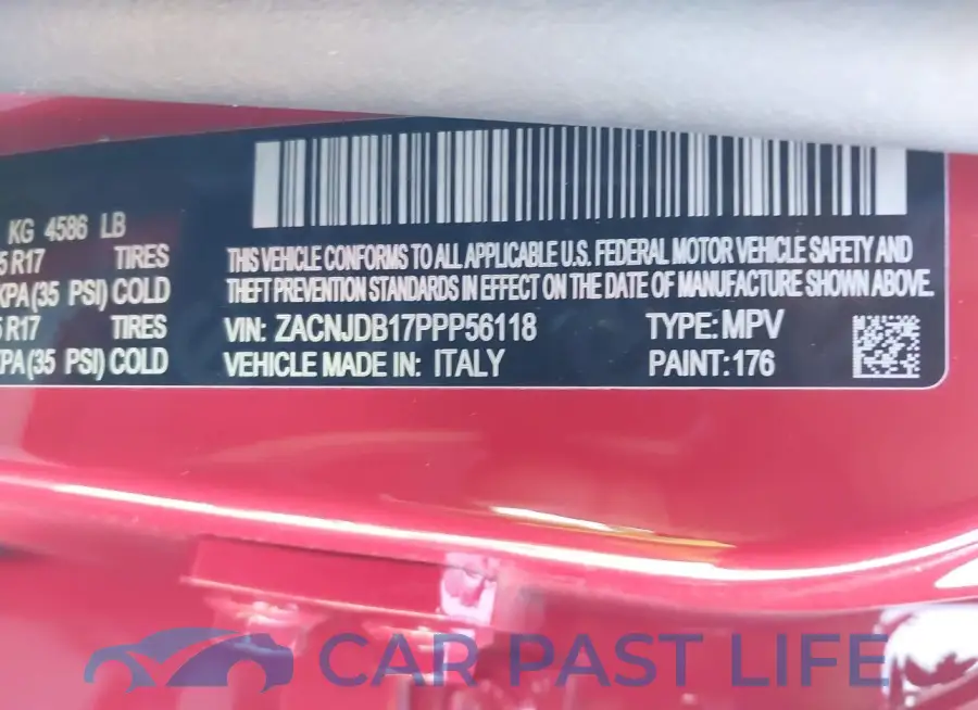 ZACNJDB17PPP56118# 9