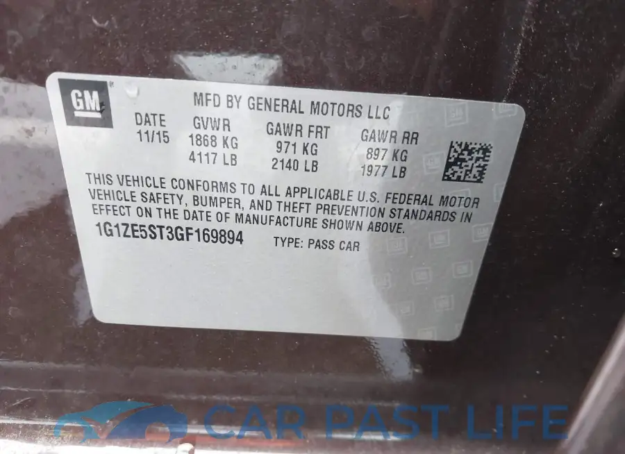 1G1ZE5ST3GF169894# 9