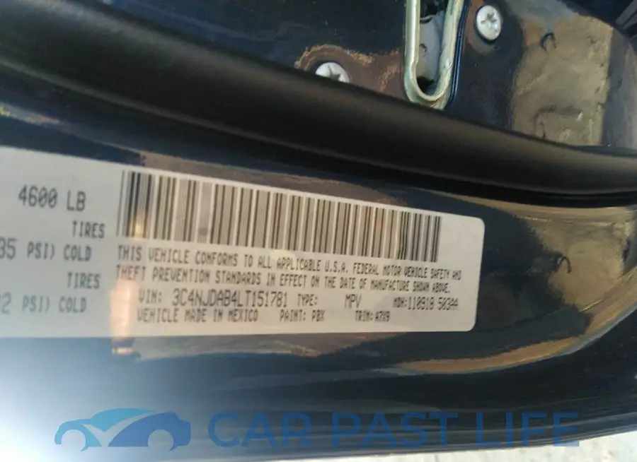 3C4NJDAB4LT151781# 9