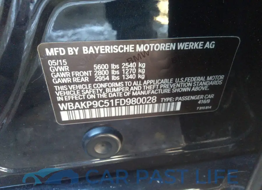 WBAKP9C51FD980028# 9
