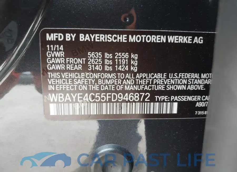 WBAYE4C55FD946872# 9
