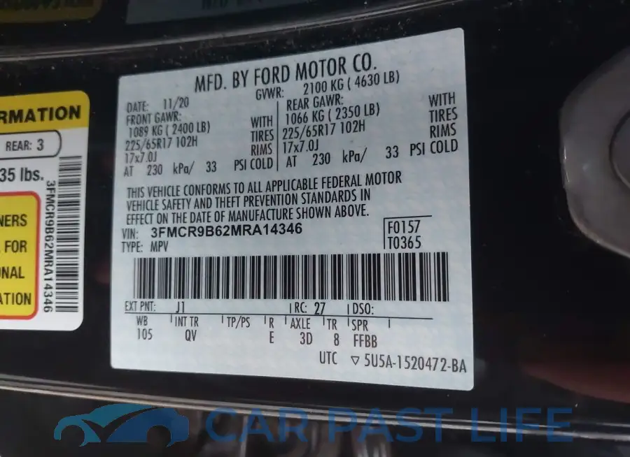 3FMCR9B62MRA14346# 9