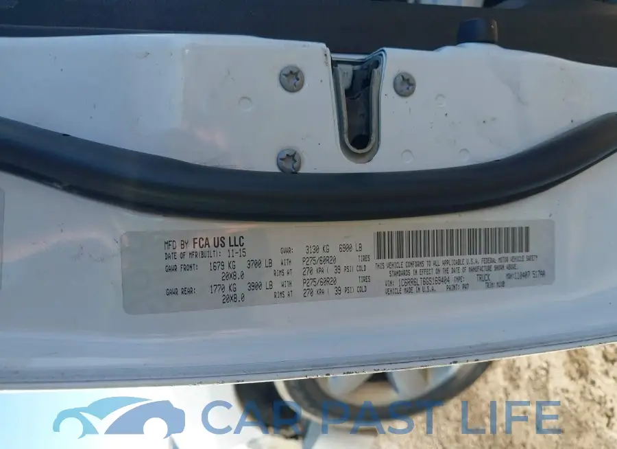 1C6RR6LT6GS169404# 9