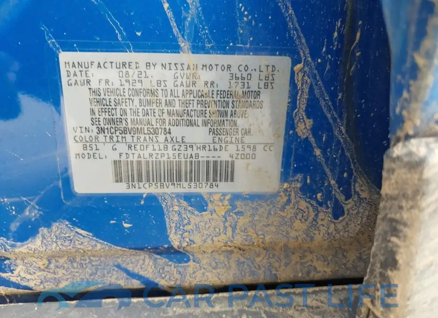 3N1CP5BV9ML530784# 9