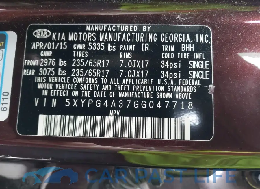 5XYPG4A37GG047718# 9