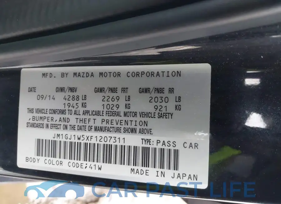 JM1GJ1W5XF1207311# 9