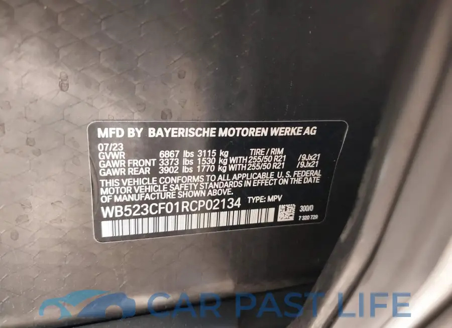 WB523CF01RCP02134# 9