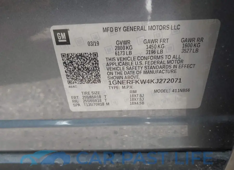 1GNERFKW4KJ272071# 9