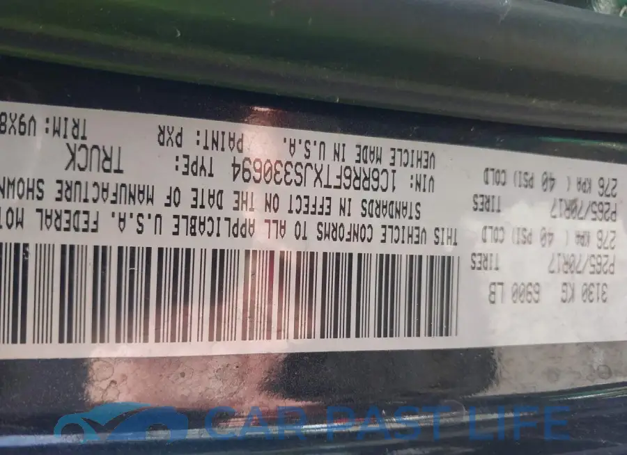 1C6RR6FTXJS330694# 9