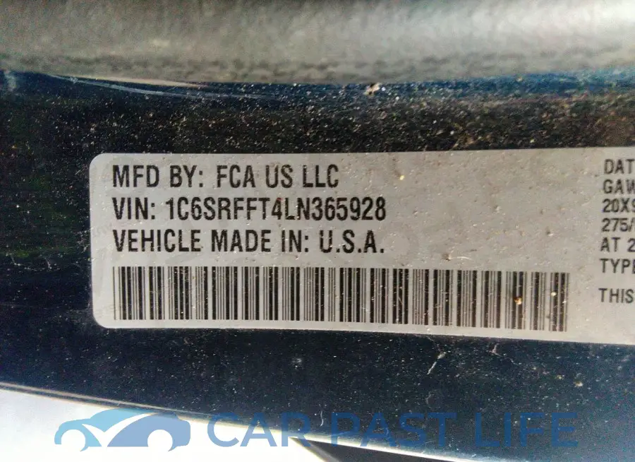 1C6SRFFT4LN365928# 9