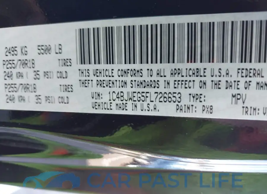 1C4BJWEG5FL726653# 9