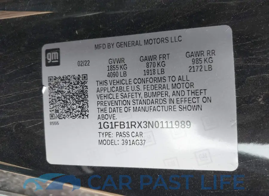 1G1FB1RX3N0111989# 9