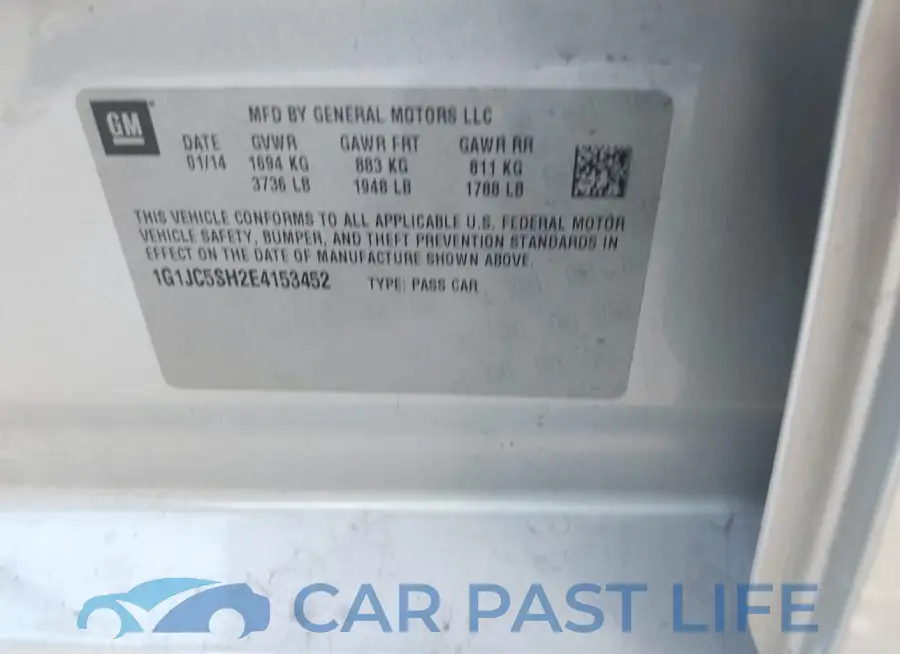 1G1JC5SH2E4153452# 9