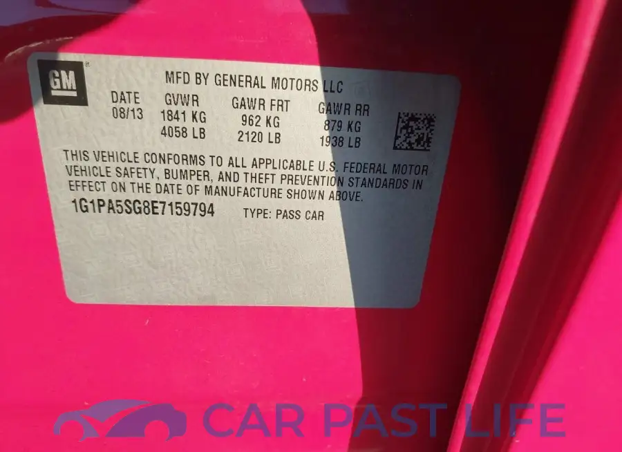 1G1PA5SG8E7159794# 9