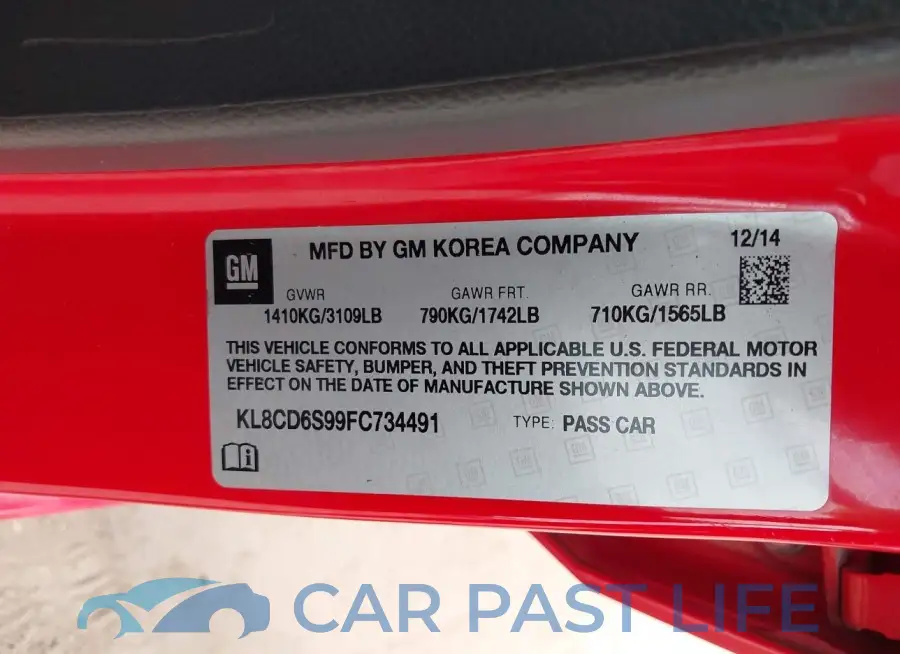 KL8CD6S99FC734491# 9