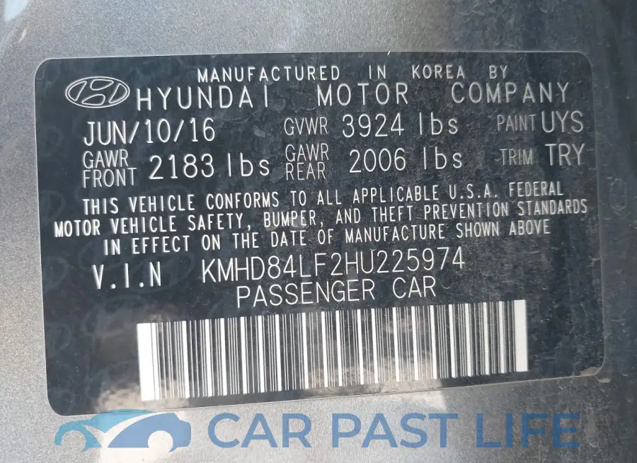 KMHD84LF2HU225974# 9