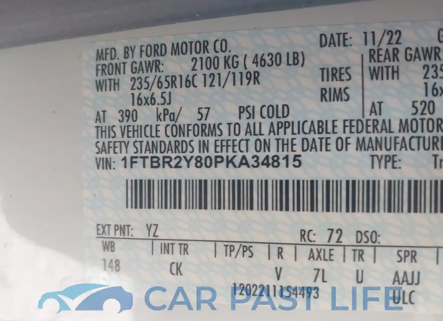 1FTBR2Y80PKA34815# 9