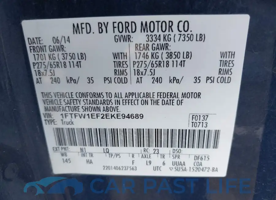 1FTFW1EF2EKE94689# 9