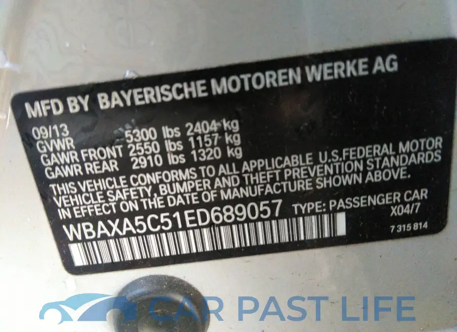 WBAXA5C51ED689057# 9